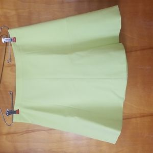 J. Crew Lime Green A-Line Skirt